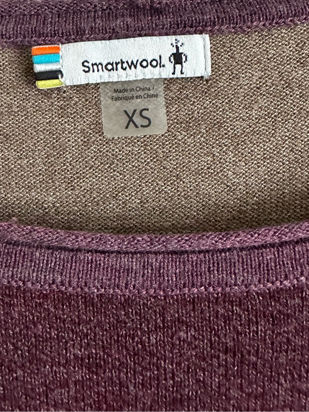Smartwool Shadow Pine Wool Blend Colorblock Crew Sweater XS - Picture 9 of 13
